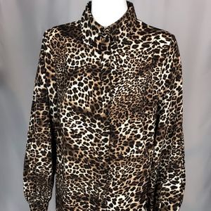 Asos Animal Print Shirt Dress